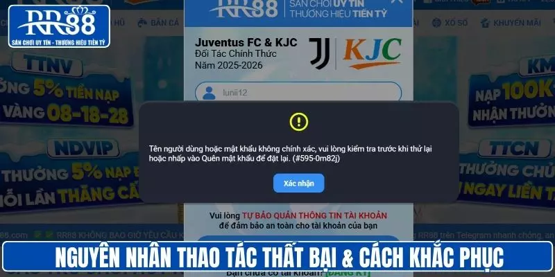 Xử lý lỗi đăng nhập GG88 thường gặp