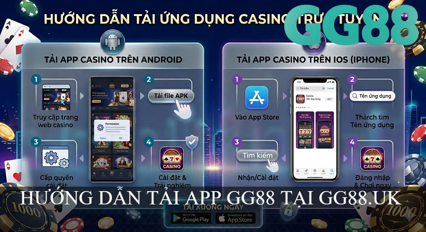 HƯỚNG DẪN TẢI APP GG88