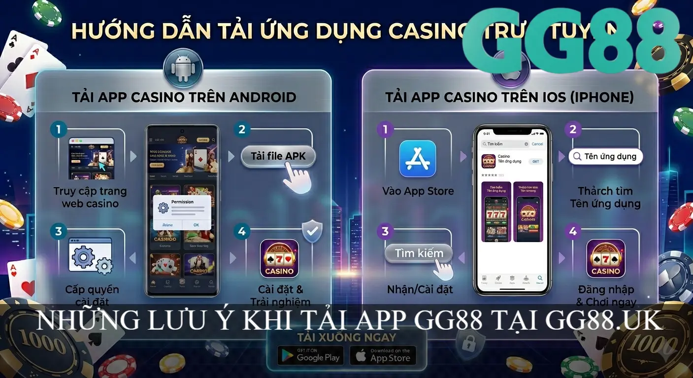 NHỮNG LƯU Ý KHI TẢI GG88